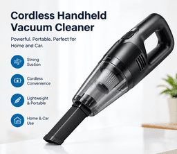 Cordless handheld vacuum cleaner